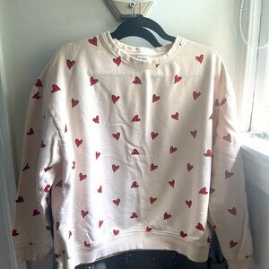 Kule Heart Sweatshirt Sz M